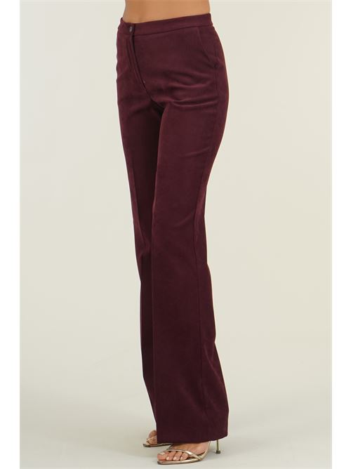 Pantalone vita alta Elmas Phil | 011276BORDO